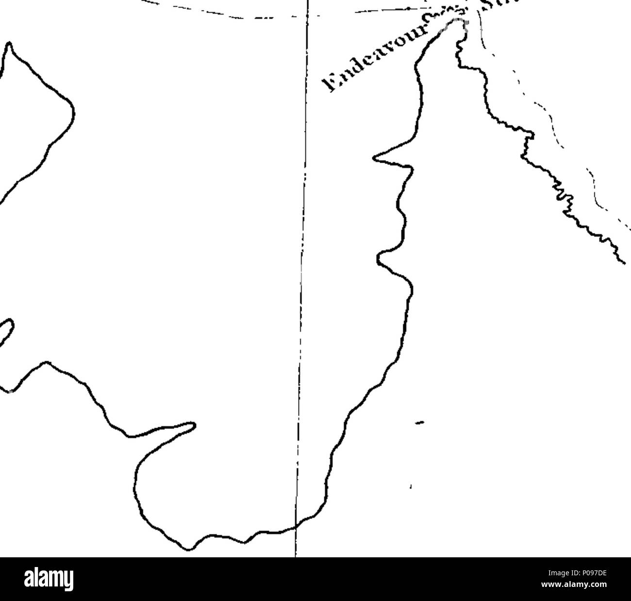 . Inglese: Fleuron dal libro: un racconto del mutiny, a bordo della sua maestà della nave Bounty; e il successivo viaggio di parte dell'equipaggio, la nave della barca, da Tofoa, uno dei Friendly Islands, a Timor olandese un insediamento nelle Indie Orientali. Scritto da Tenente di Vascello William Bligh. Illustrato con grafici. 135 Un racconto del mutiny Fleuron T007185-1 Foto Stock