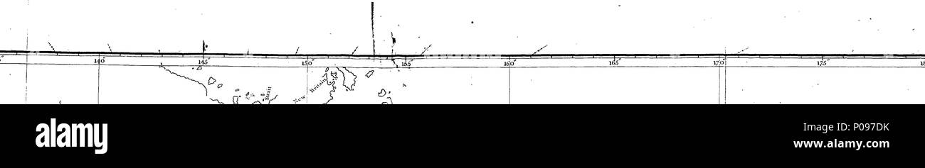 . Inglese: Fleuron dal libro: un racconto del mutiny, a bordo della sua maestà della nave Bounty; e il successivo viaggio di parte dell'equipaggio, la nave della barca, da Tofoa, uno dei Friendly Islands, a Timor olandese un insediamento nelle Indie Orientali. Scritto da Tenente di Vascello William Bligh. Illustrato con grafici. 135 Un racconto del mutiny Fleuron T007185-2 Foto Stock