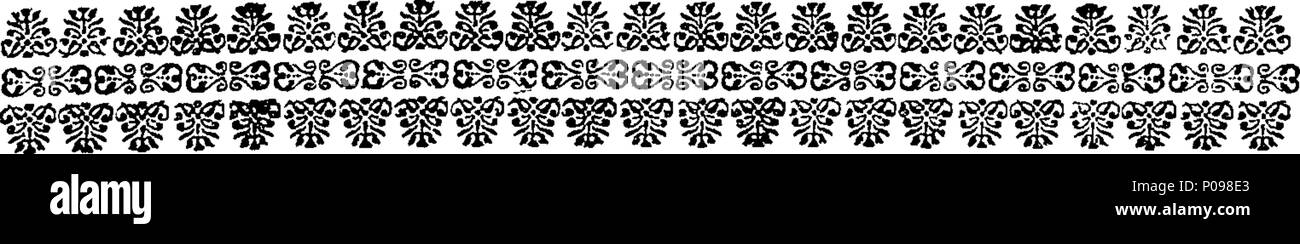 . Inglese: Fleuron dal libro: una storia naturale di insetti in inglese. Illustrata con un centinaio di piastre di rame, curiosamente Engraven dalla vita: e (per coloro che lo desiderano) esattamente colorato mediante l'autore Eleazar Albin, pittore. A cui si aggiungono le note di grandi dimensioni e molti curiosi di osservazioni. Da W. Derham, Fellow della Royal Society. 136 Una storia naturale di insetti inglese Fleuron T085937-19 Foto Stock