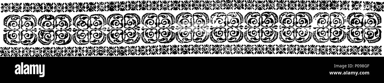 . Inglese: Fleuron dal libro: una storia naturale di insetti in inglese. Illustrata con un centinaio di piastre di rame, curiosamente Engraven dalla vita: e (per coloro che lo desiderano) esattamente colorato mediante l'autore Eleazar Albin, pittore. A cui si aggiungono le note di grandi dimensioni e molti curiosi di osservazioni. Da W. Derham, Fellow della Royal Society. 136 Una storia naturale di insetti inglese Fleuron T085937-49 Foto Stock