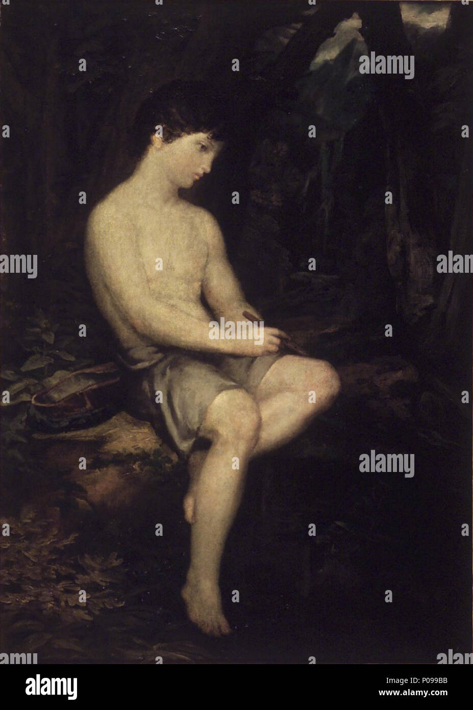 . Pastore italiano Boy . tra il 1821 e il 1823 281 Brooklyn Museum - Italiano Pastorello - Washington Allston - generale Foto Stock