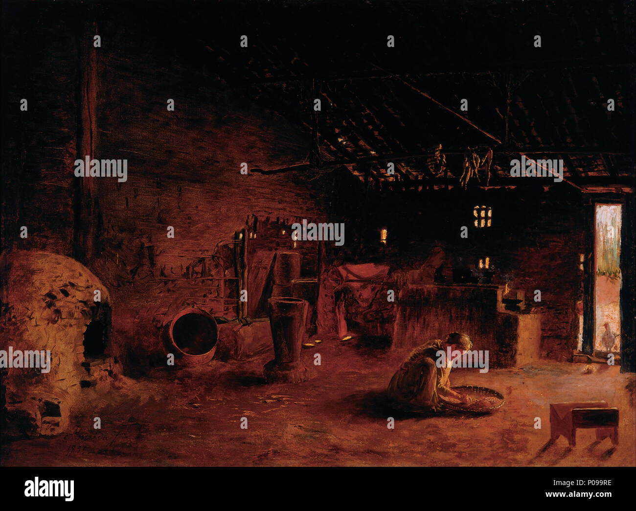 281 Almeida Júnior - Country Kitchen - Google Art Project Foto Stock