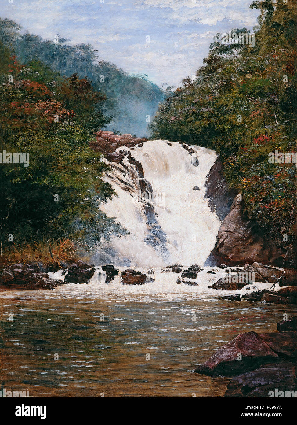 281 Almeida Júnior - Votorantim Waterfall - Google Art Project Foto Stock
