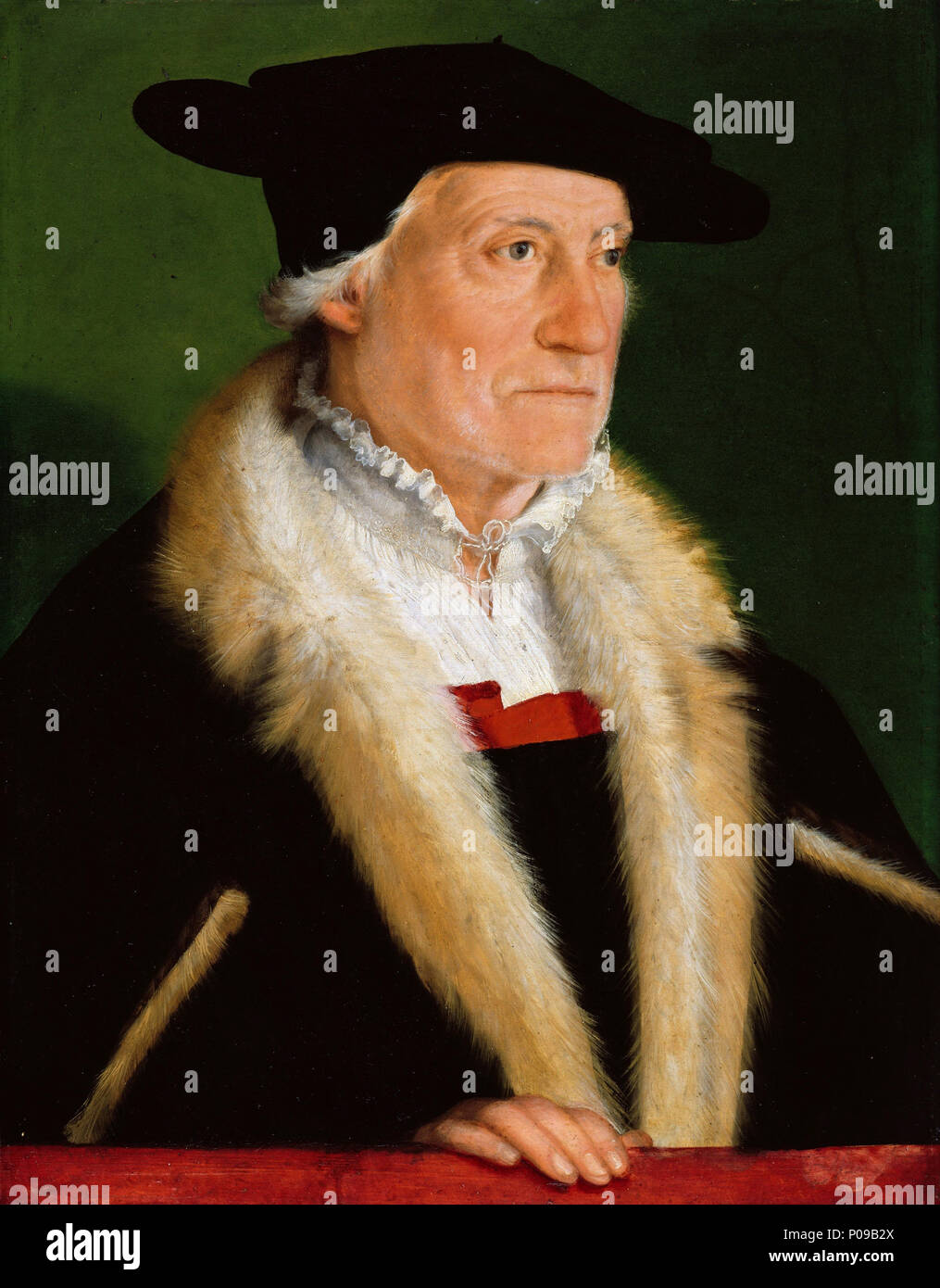 283 Christoph Amberger - Der Kosmograph Sebastian Münster (1552) Foto Stock