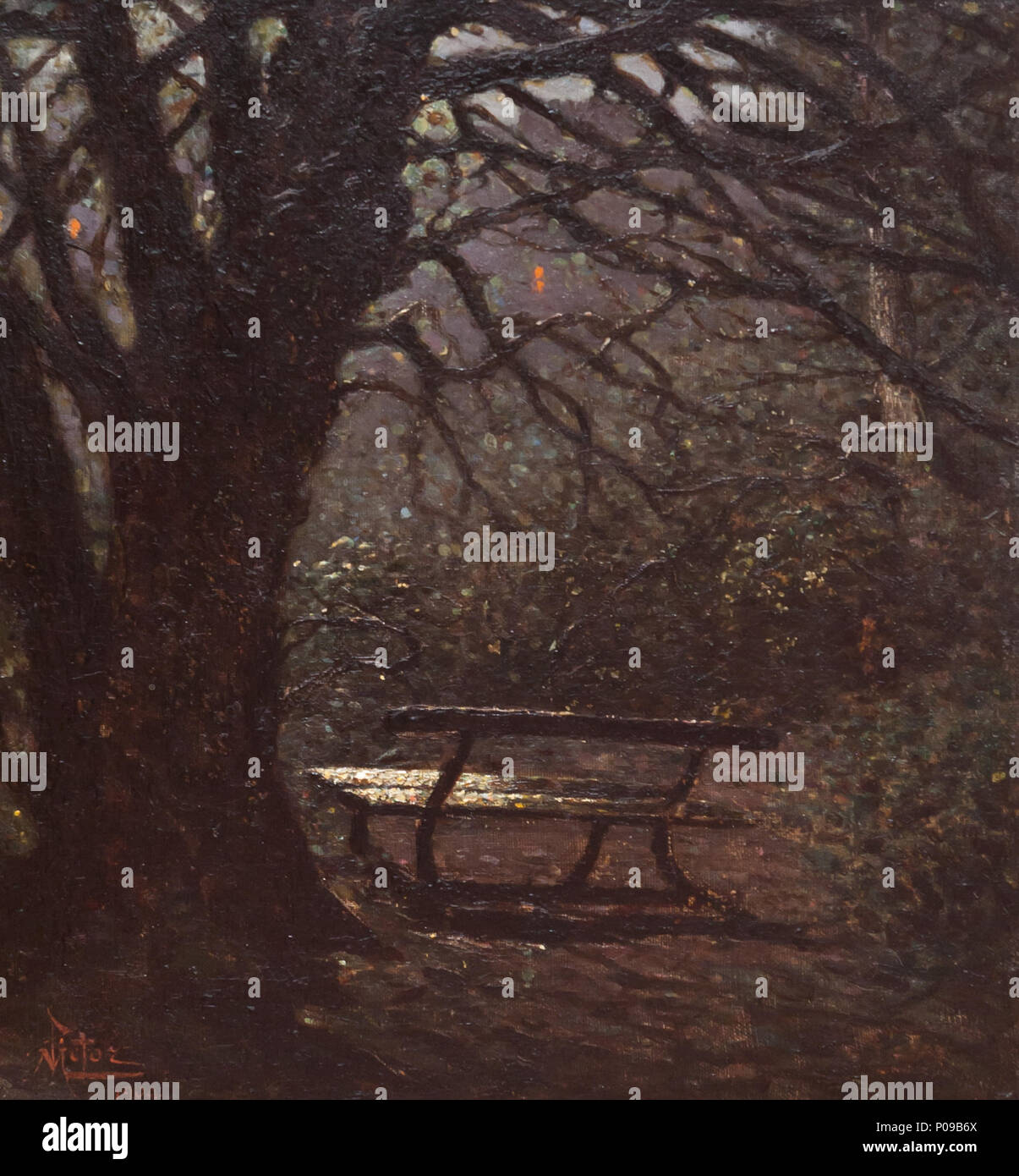 . Nazioni Unite al canto alla luna (Brema). Canzone lunare o Panchina al chiaro di luna . 1904 3 DeMaria - CantoAllaLuna Foto Stock