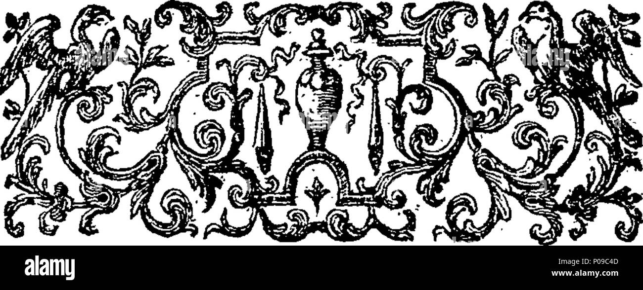 . Inglese: Fleuron dal libro: anfitrione. Comedie. Par Monsieur De Moliere. Amphitryon. Una commedia. Dal francese di Moliere. 284 anfitrione. Comedie. Par Monsieur De Moliere. Amphitryon. Una commedia. Dal francese di Moliere. Fleuron T064110-14 Foto Stock