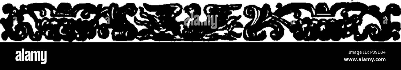 . Inglese: Fleuron dal libro: una nuova descrizione del Berkshire, Buckinghamshire, Cambridgshire, Cheshire, Cornwal, Cumberland, l'Isola di Man, Derbyshire, Devonshire, Dorsetshire, Durham, Essex. Contenenti, I. un particolare rilievo, sia storico e geografico di ciascuna contea. II. Un ampio ed accurato di tutti i quartieri, Market-Towns, villaggi, fiumi, Royal-Palaces, nobili e colleghi di sedili. III. Le fiere, commercio, e il prodotto di ciascuna contea. IV. Del Rarieties sia naturale e artificiale. V. delle persone eminenti nati o che hanno risieduto in loro e dell'ex Foto Stock