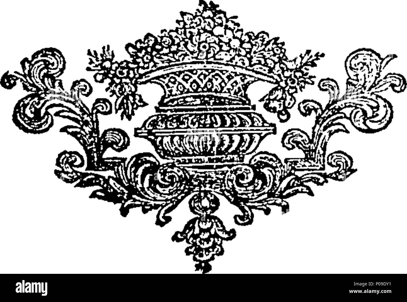 . Inglese: Fleuron dal libro: un nuovo dizionario degli scambi e del commercio, compilato dalle informazioni dei più eminenti di mercanti, e dalle opere dei migliori scrittori su soggetti commerciali, in tutte le lingue. Contenente, tra le altre cose, I. Un conto di tutte le produzioni naturali, che sono favorevole al commercio, in tutto il mondo. II. I diversi produttori stabiliti in ciascun paese in particolare. III. Le spiegazioni di tutti i termini usati in commercio. IV. Le spiegazioni dei principali termini di geografia, di astronomia e di navigazione, nella misura in cui sono connessi con il commercio. V. un esatto Foto Stock