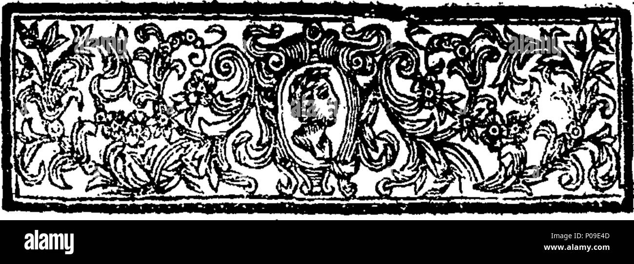 . Inglese: Fleuron dal libro: Un riassunto della vita e morte del Reverendo imparato e pie il sig. Tho. Halyburton, M. A. Professore della divinità all'Università di St Andrews. 287 Un riassunto della vita e morte del Reverendo imparato e pie il sig. Tho Fleuron T018985-4 Foto Stock