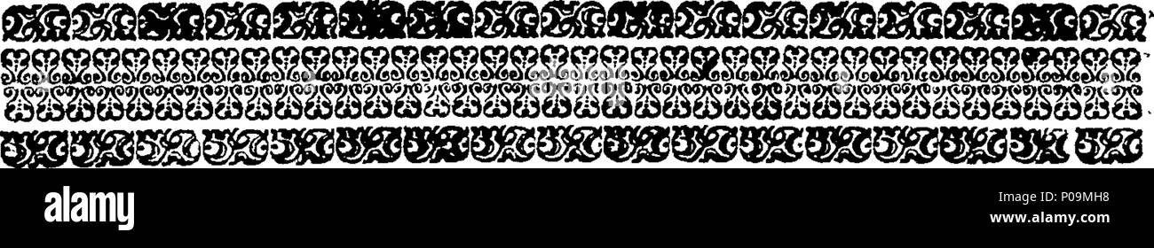 . Inglese: Fleuron dal libro: una storia naturale di insetti in inglese. Illustrata con un centinaio di piastre di rame, curiosamente Engraven dalla vita: e (per coloro che lo desiderano) esattamente colorato mediante l'autore Eleazar Albin, pittore. 136 Una storia naturale di insetti inglese Fleuron T085973-22 Foto Stock