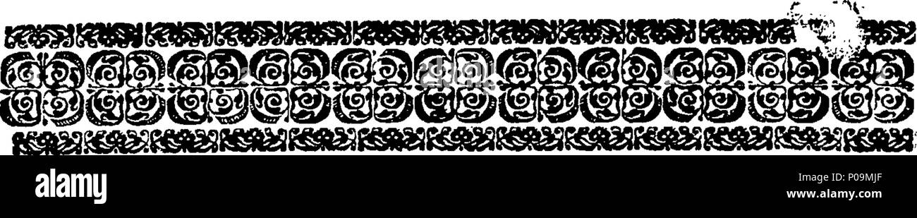 . Inglese: Fleuron dal libro: una storia naturale di insetti in inglese. Illustrata con un centinaio di piastre di rame, curiosamente Engraven dalla vita: e (per coloro che lo desiderano) esattamente colorato mediante l'autore Eleazar Albin, pittore. 136 Una storia naturale di insetti inglese Fleuron T085973-46 Foto Stock