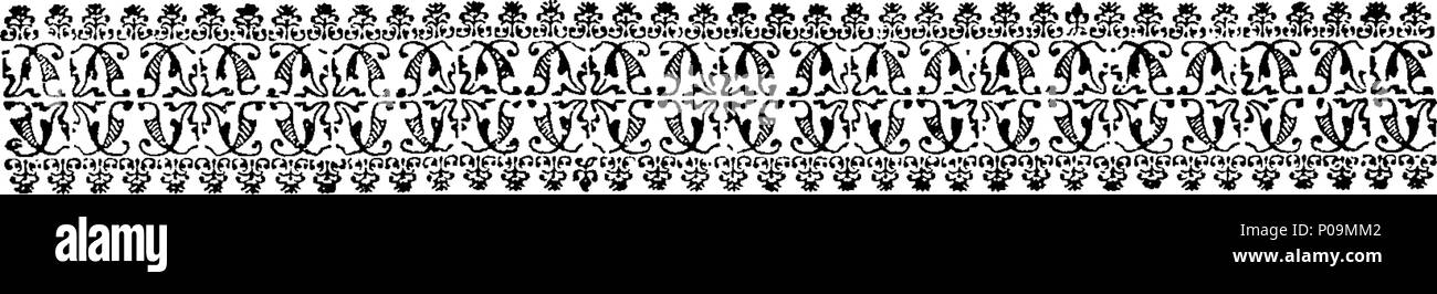 . Inglese: Fleuron dal libro: una storia naturale di insetti in inglese. Illustrata con un centinaio di piastre di rame, curiosamente Engraven dalla vita: e proprio colorato mediante l'autore Eleazar Albin, pittore. A cui si aggiungono le note di grandi dimensioni e molti curiosi di osservazioni. Da W. Derham, D. D. Fellow della Royal Society. 136 Una storia naturale di insetti inglese Fleuron T180297-15 Foto Stock