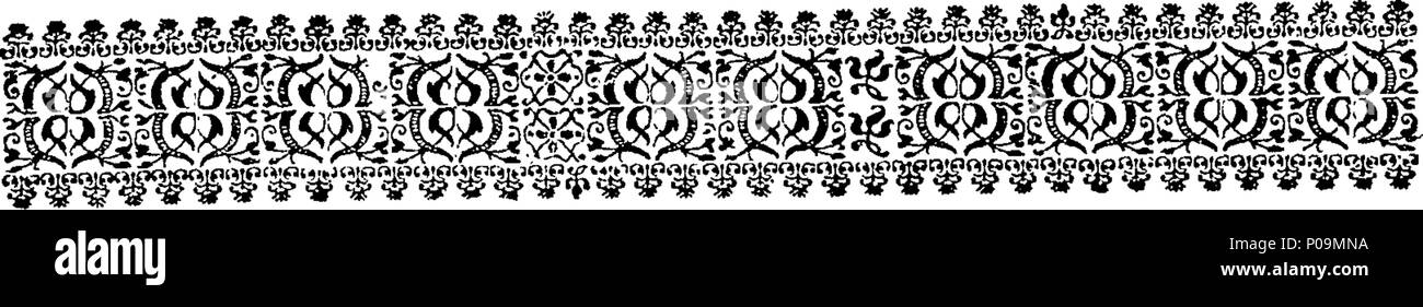 . Inglese: Fleuron dal libro: una storia naturale di insetti in inglese. Illustrata con un centinaio di piastre di rame, curiosamente Engraven dalla vita: e proprio colorato mediante l'autore Eleazar Albin, pittore. A cui si aggiungono le note di grandi dimensioni e molti curiosi di osservazioni. Da W. Derham, D. D. Fellow della Royal Society. 136 Una storia naturale di insetti inglese Fleuron T180297-38 Foto Stock