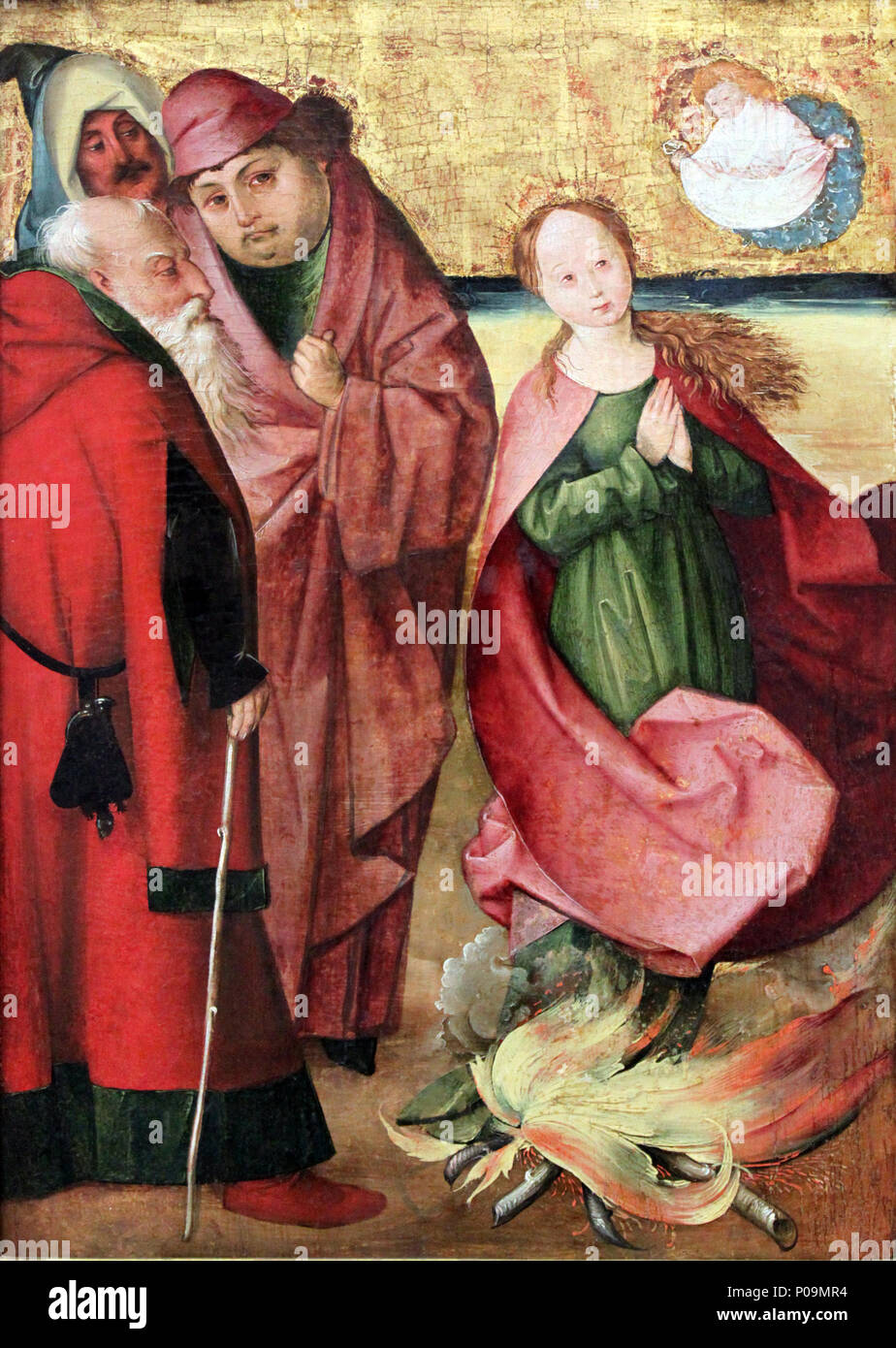 . Inglese: Santa Apollonia nel fuoco Deutsch: Heilige Apollonia Feuer im . 1510 15 1510 Heilige Apollonia im Feuer anagoria Foto Stock
