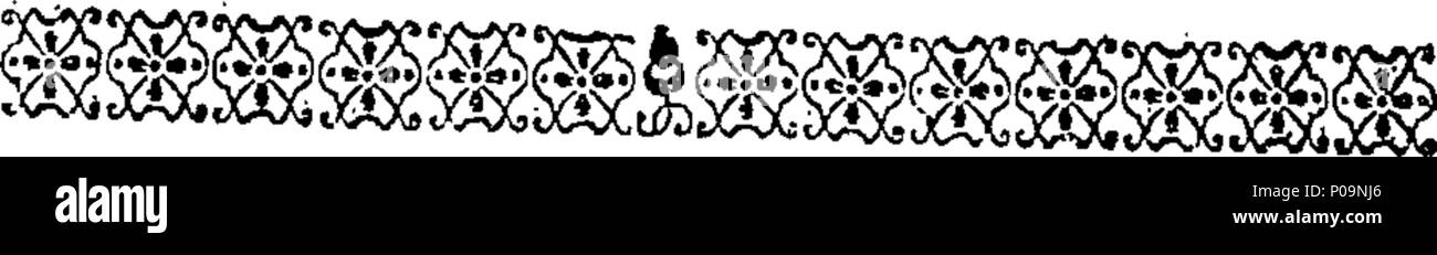 . Inglese: Fleuron dal libro: tutte le storie e i romanzi scritti dal compianto ingegnoso Sig.ra Behn, intire in un volume. Viz. I. La storia di Oroonoko; o il Royal-Slave. Scritto da il comando del re Carlo la seconda. II. Il Fair Jilt; o, Principe Tarquin. III. Agnes de Castro; o la forza di amore generoso. IV. L'amante di guardia; o l arte di fare l'amore: Essendo le regole per il corteggiamento per ogni ora del giorno e della notte. V. Il Signore Looking-Glass a si vestono da; o, tutta l'arte dell'affascinante tutta l'umanità. VI. Il fortunato errore. Vii. Memorie di corte del re di Nana. Foto Stock