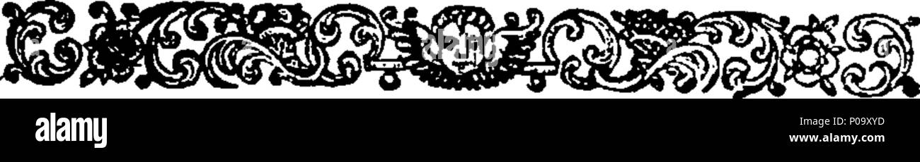 . Inglese: Fleuron dal libro: un conto la vita e gli scritti di Edmund Dickinson, M.D. Medico in sede ordinaria al re Carlo e King James II. A cui si aggiunge un trattato sul Grecian giochi, stampato dal medico del proprio manoscritto. Da William Nicolas Blomberg, A. M. Rettore e Vicario di Fulham. 290 Un conto la vita e gli scritti di Edmund Dickinson, M Fleuron T130388-4 Foto Stock