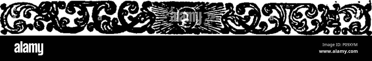 . Inglese: Fleuron dal libro: un conto la vita e gli scritti di Edmund Dickinson, M.D. Medico in sede ordinaria al re Carlo e King James II. A cui si aggiunge un trattato sul Grecian giochi, stampato dal medico del proprio manoscritto. Da William Nicolas Blomberg, A. M. Rettore e Vicario di Fulham. 290 Un conto la vita e gli scritti di Edmund Dickinson, M Fleuron T130388-5 Foto Stock