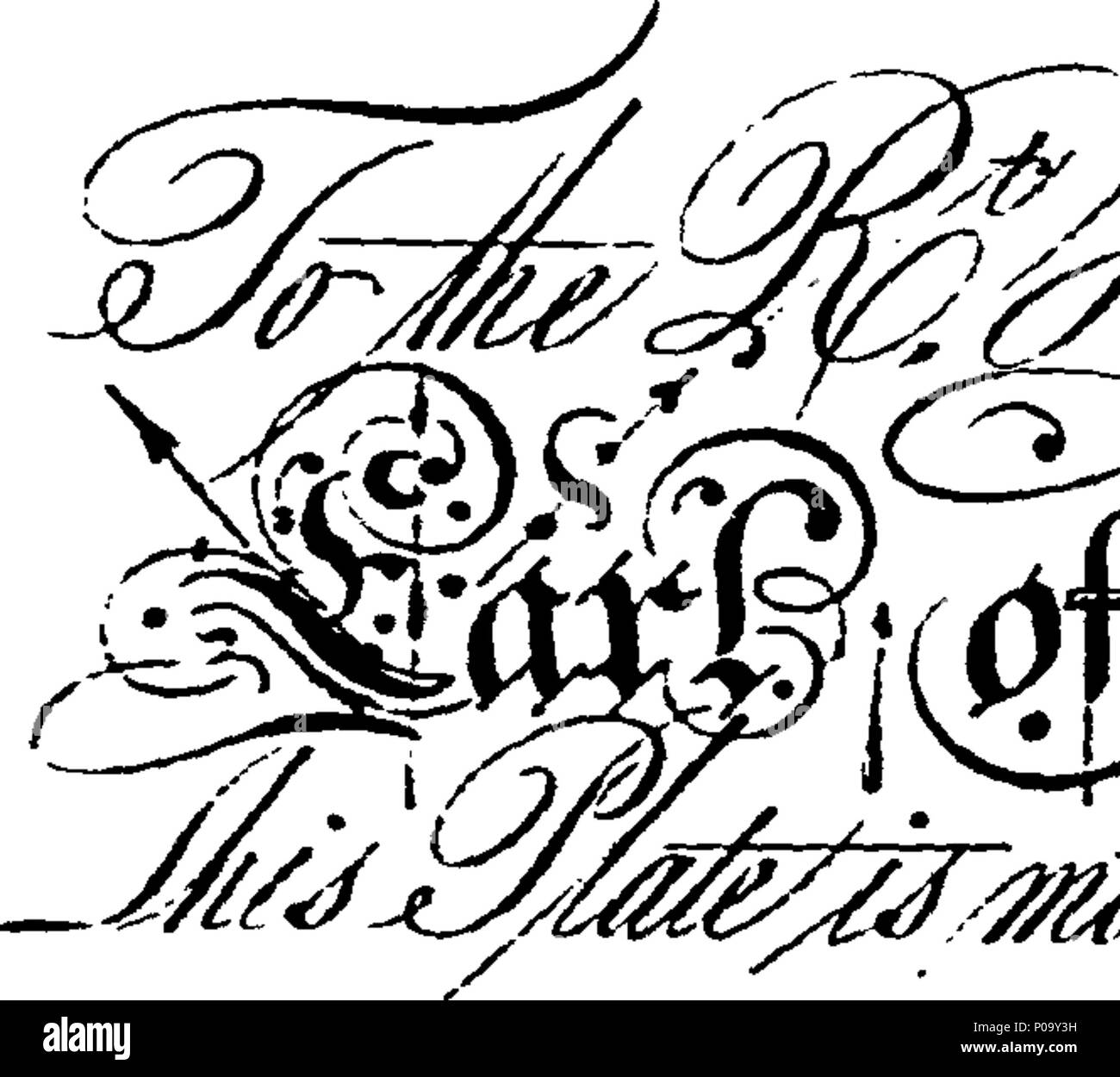 . Inglese: Fleuron dal libro: una nuova storia dell'Inghilterra, fin dai primi conti di Gran Bretagna, alla ratifica della pace di Versailles, 1763. Umilmente inscritto alla Regina. Dal Sig. Mortimer. 152 Una nuova storia dell'Inghilterra, fin dai primi conti di Gran Bretagna, alla ratifica della pace di Versailles, 1763 Fleuron T087041-7 Foto Stock