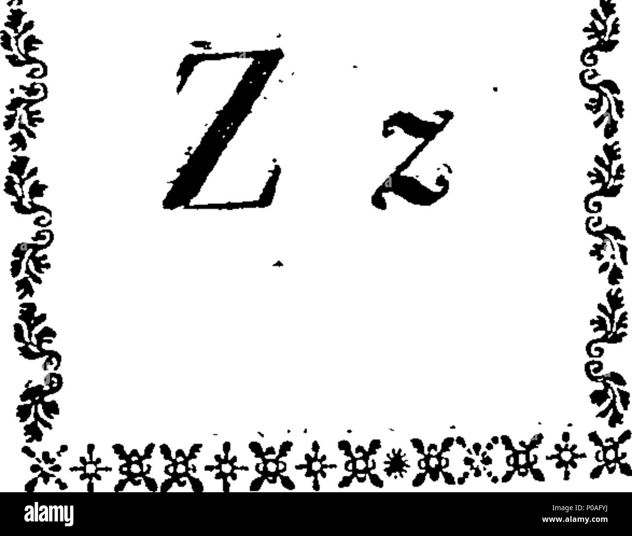 . Inglese: Fleuron dal libro: un nuovo libro di lotteria degli uccelli e delle bestie, per i bambini di imparare le loro lettere da appena si può parlare. 154 Un nuovo libro di lotteria degli uccelli e delle bestie, per i bambini di imparare le loro lettere da appena si può parlare Fleuron T120343-53 Foto Stock