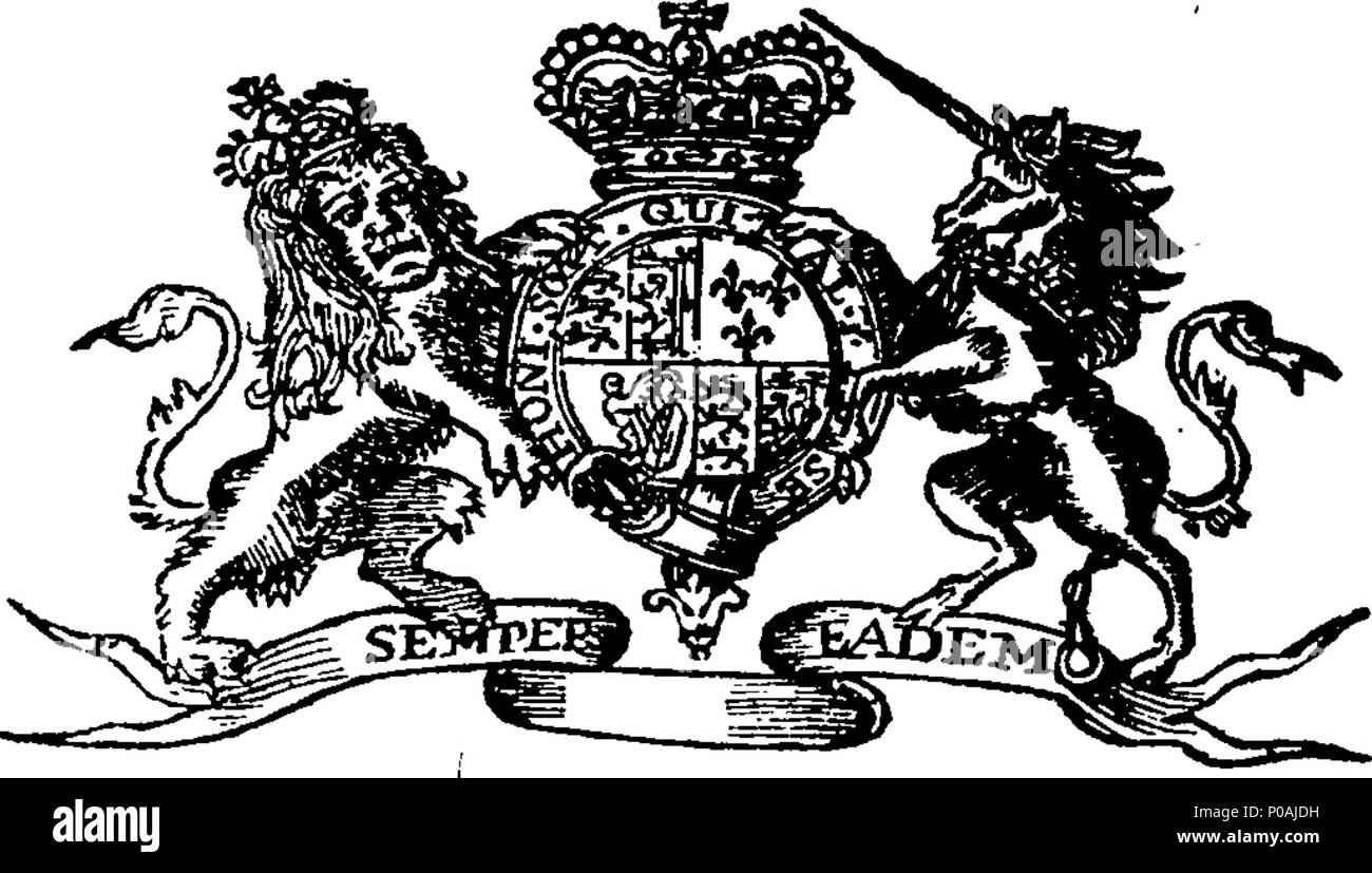 . Inglese: Fleuron dal libro: un atto per continuare diverse imposizioni e di doveri e di raccogliere denaro a titolo di prestito; e per l'esportazione di British rame e ottone-filo duty-free; e per la circolazione di un ulteriore somma in Exchequer bollette, nel caso di un nuovo contratto in essere effettuate in quel nome; e riguardante i giuramenti t essere administred in relazione all'Italiano gettato sete, e toccando oyls e piantagione-merci degli stranieri, adottate o da adottare come premio; e relative alla droga di America per essere importati da Sua Maestà piantagioni; e per appropriarsi delle somme indicate in questa sessione del Parlamento; e per Maki Foto Stock