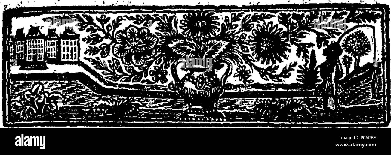 . Inglese: Fleuron dal libro: una risposta al dottor Turner lettera al Dottor Jurin, sul tema del signor Ward scende e pillola. In cui la sua ignoranza chymical farmacia è abbastanza esposta; come anche il suo trattamento pregiudizievole del signor Ward e la sua indecente riflessioni su Il mio signore Chief Justice, Baron Reynolds del conto di un notevole indurimento, dal sig. Ward's medicinali, sono giustamente censurato. Con un metodo proposto, per preparare i farmaci di mercurio e antimonio, per cui essi possono essere Adminisired in modo sicuro ed efficacemente nella cura dei più ostinati e deplorevoli tempere. Da Edmund Packe di London, M. Foto Stock