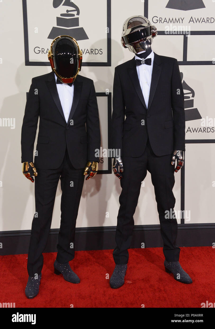 I daft punk che arrivano al 56th Annual Grammy Awards 2014 presso il centro di fiocco in Los Angeles.daft punk 139 evento nella vita di Hollywood - California, tappeto rosso Evento, STATI UNITI D'AMERICA, industria cinematografica, celebrità, fotografia, Bestof, arte cultura e intrattenimento, Topix celebrità moda, migliori della vita di Hollywood, evento nella vita di Hollywood - California, moquette rossa e dietro le quinte, ,arti della cultura e del divertimento, fotografia, inchiesta tsuni@Gamma-USA.com , Musica celebrità, musicista, Music Group, 2014 Foto Stock