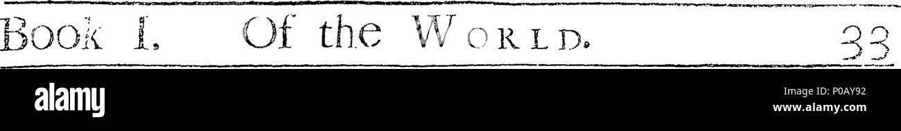 . Inglese: Fleuron dal libro: una nuova storia del mondo, contenente una storica e cronologica dei tempi e delle operazioni, dalla creazione alla nascita di nostro Signore Gesù Cristo secondo il calcolo dei settanta; che l'autore manifestamente illustra per essere quella della antica copia ebraica della Bibbia. Insieme in ordine cronologico le tabelle alla fine di ogni età, in cui la vita dei patriarchi dopo il diluvio, i regni dei righelli e re dei figli di Israele e Giuda, sono paralleli'd (e concordano esattamente con quelle dell'Assirian, Babilonese, persiano, Foto Stock