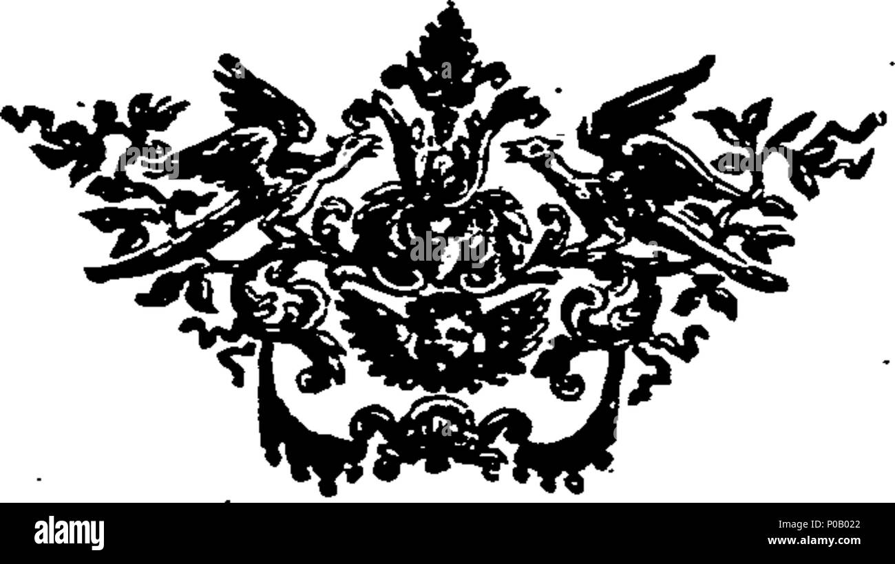 . Inglese: Fleuron dal libro: un nuovo metodo di chimica; compresa la teoria e la pratica di tale arte: stabilite su principi meccanici e alloggiati per gli usi della vita. Il tutto facendo un chiaro e razionale sistema di filosofia chimica. Per il quale è il prefisso sarebbe una critica la storia della chimica e farmacia, dall'origine dell'arte al tempo presente. Scritto da molto appreso H. Boerhaave, professore di chimica, della botanica e della medicina all'Università di Leida, e membro della Reale Accademia delle Scienze di Parigi. Tradotto dalla edizione stampata, collazionato con il miglior Manuscri Foto Stock