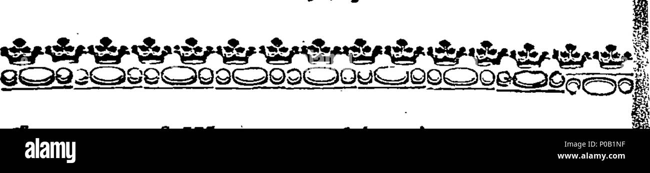 . Inglese: Fleuron dal libro: una nuova revisione di Londra: essendo un sondaggio esatta, ultimamente adottate, di ogni strada e lane corte, vicolo, piazza, vicino, Verde, Wharf, Fila, giardino, campo e di tutti i luoghi, con quale nome infatti chiamata'd, all'interno delle città, libertà, o periferia di Londra, Westminster e il Borough di Southwark. In ordine alfabetico digerito. Ai quali si sono aggiunti, I. I tassi di valuta estera e di lettere Domestick, II. Un esatto e corretto elenco di tutti i State-Coaches, i carri e i vettori, dove essi Inn at a Londra, e Giorni che andare fuori città. III. Un elenco (mai prima fatto) di tutte le case di th Foto Stock