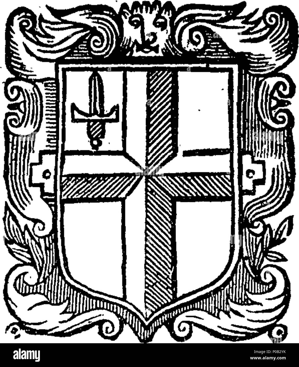 . Inglese: Fleuron dal libro: un atto per il sollevamento e la riscossione della somma di due mila sterline per un anno, su personal possedimenti dei numerosi abitanti all'interno di questa città e della sua libertà, pagabile a orfani e altri creditori dello stesso. 298 Un atto per il sollevamento e la riscossione della somma di due mila sterline per un anno Fleuron T115399-2 Foto Stock