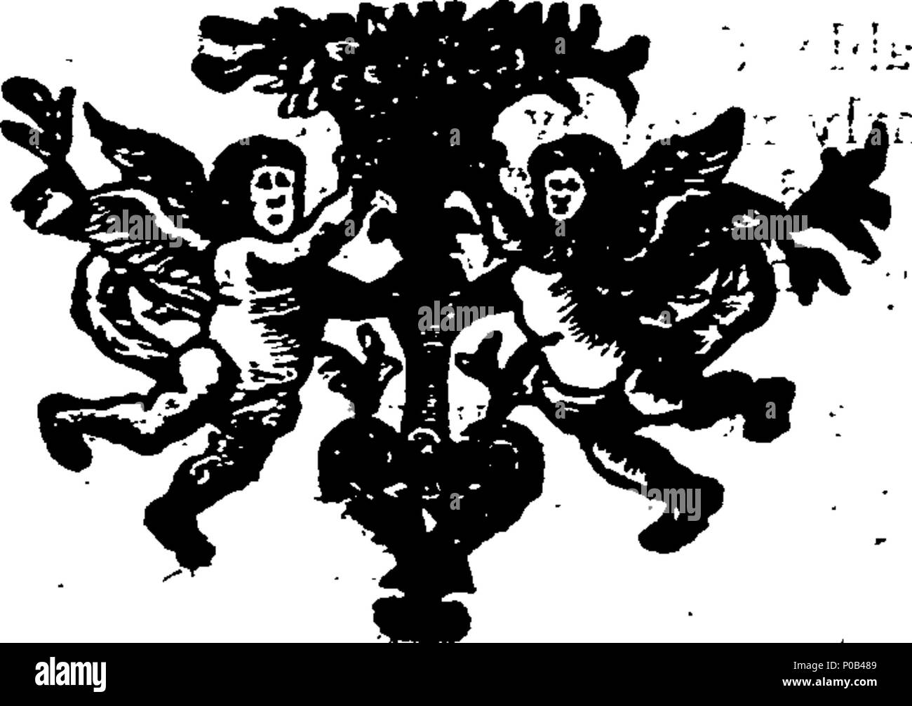 . Inglese: Fleuron dal libro: un discorso filosofico riguardante la mutabilità e cambiamenti del mondo materiale; leggere per gli studenti di Harvard-College, Aprile 7. 1731. Dopo la notizia della morte di Thomas Hollis, Esq; di Londra, il più generoso benefattore di quella società. Da Isaac Greenwood, A.M. Hollisian e professore di filosofia e mathematicks. resa pubblica e al desiderio del reverendo il presidente e borsisti di quella società. 167 di un discorso filosofico riguardante la mutabilità e cambiamenti del mondo materiale; leggere per gli studenti di Harvard-College, Aprile 7 Fleuron W0421 Foto Stock