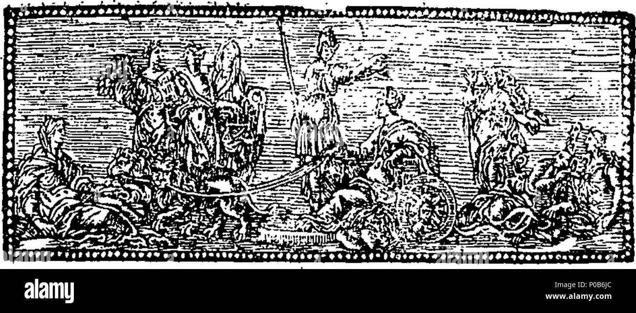 . Inglese: Fleuron dal libro: una poesia sul matrimonio di Sua Altezza Serenissima il Principe di Orange, con Ann, Princess-Royal della Gran Bretagna. Da Santo Stefano di anatra. Ai quali si sono aggiunti, versi l'autore, da una divina. Con l'autore della risposta e il suo poema sulla verità e falshood. 172 una poesia sul matrimonio di Sua Altezza Serenissima il Principe di Orange, con Ann, Princess-Royal della Gran Bretagna Fleuron T042551-4 Foto Stock