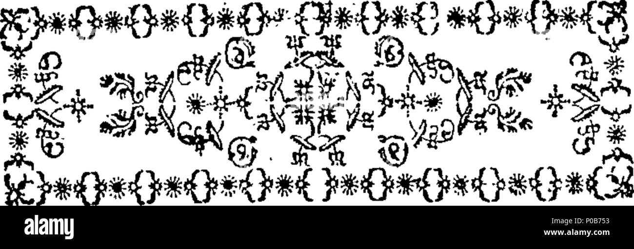 . Inglese: Fleuron dal libro: Le scuse per la creazione bruta o abuso di animali censurato; in un sermone su proverbi xii. 10. Predicava nella chiesa parrocchiale di Shiplake, in Oxfordshire, 18 Ottobre 1772 da James Granger, Vicario. Saevitia in Bruta est Tirocinium Crudelitatis in Homines. Le Clerc in Prov. xii. 10. - Questo discorso non è inteso solo per come hanno cura di cavalli e altre bestie utile; ma anche per i bambini e quelli che sono interessati nel formare i loro cuori. Dedicato a T. B. Drayman. 306 le scuse per la creazione bruta o abuso di animali censurato; in un sermone Foto Stock