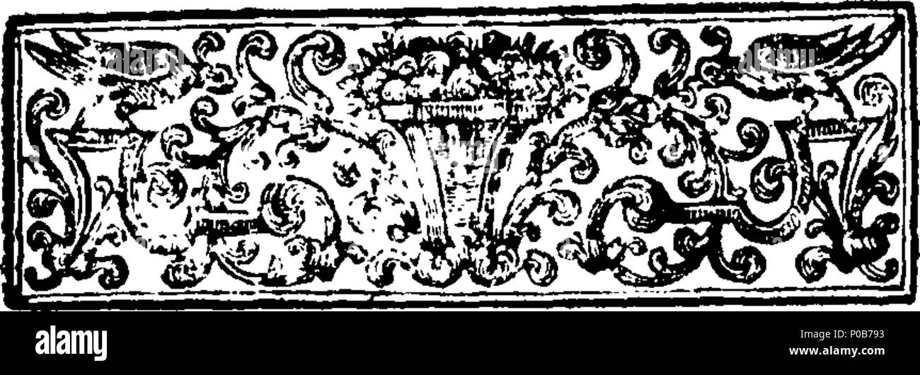 . Inglese: Fleuron dal libro: una conversazione politica, che ultimamente è accaduto tra un paio di Stanch patrioti, e un Revolter al Court-Interest. In cui molti punti importanti sono tela'd, il vero design di entrambe le parti open'd, e non un po' di storia segreta rivelano'd. Pubblicato per il beneficio del popolo. 173 una conversazione politica, che ultimamente è accaduto tra un paio di Stanch patrioti, e un Revolter al Court-Interest Fleuron T054918-4 Foto Stock