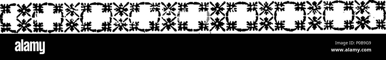 . Inglese: Fleuron dal libro: una facile introduzione all'astronomia, per giovani colleghi e colleghe: descrivere la figura, i movimenti e le dimensioni della terra; le diverse stagioni; la forza di gravità e la luce; il sistema solare; il transito di Venere e il suo utilizzo in astronomia; la luna di movimento e di fasi; le eclissi di sole e di Luna; la causa del calo e il fluire del mare, &c. La terza edizione. Illustrato con Copper-Plates. Da James Ferguson, F. R. S. 311 una facile introduzione all'astronomia Fleuron T131246-17 Foto Stock