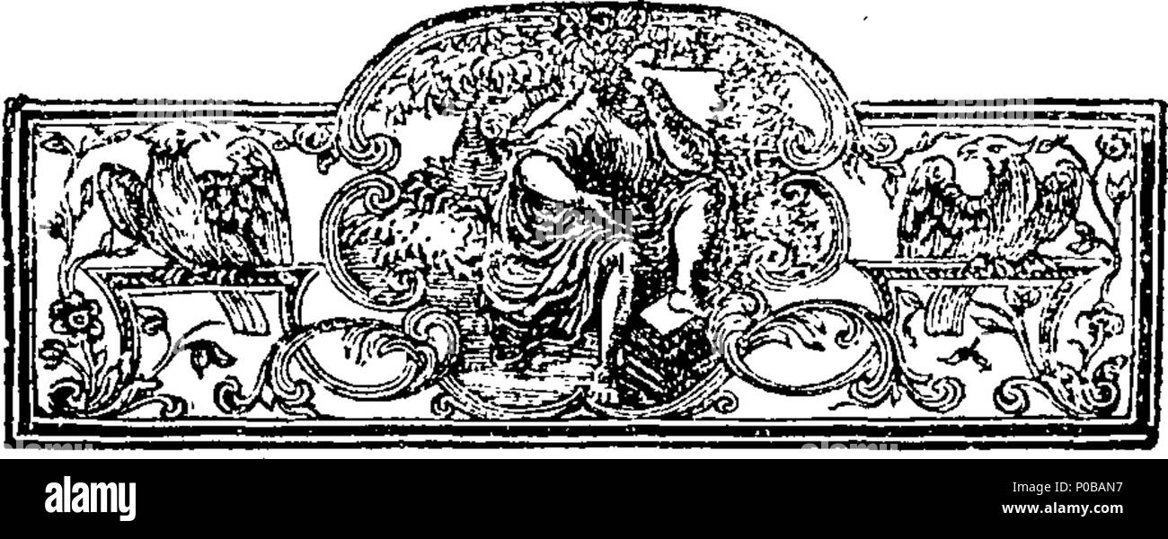 . Inglese: Fleuron dal libro: un inglese introduzione alla lingua latina. 313 Un inglese introduzione alla lingua latina. Fleuron T154392-10 Foto Stock