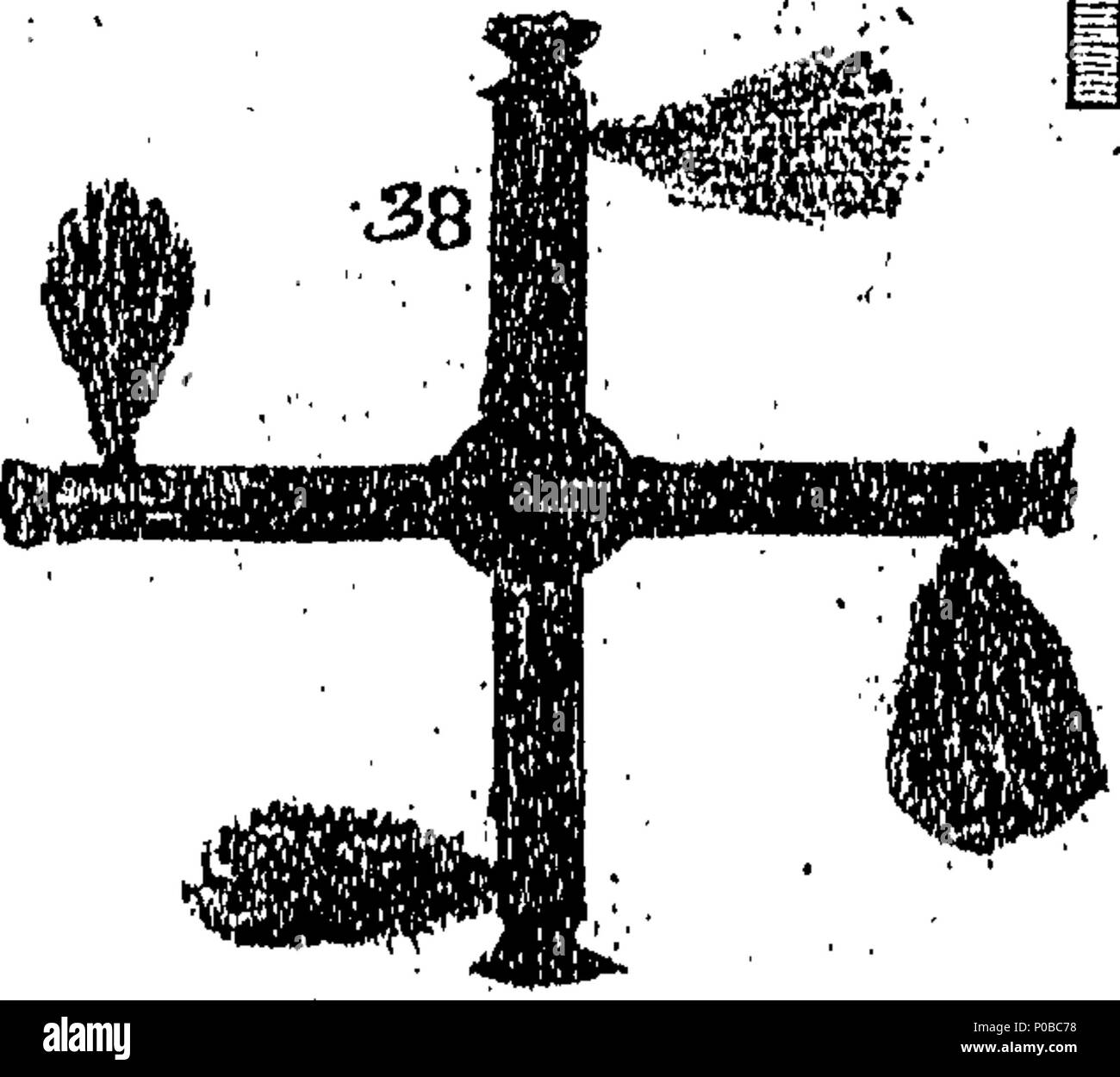 . Inglese: Fleuron dal libro: un nuovo trattato sui fuochi artificiali. I. contenente il metodo di raffinazione e di polverizzare del Salt-Petre. II. Di estrazione Salt-Petre da Gun-Powder danneggiato. III. Gli ingredienti utilizzati in fuochi d'artificio. IV. Per ripristinare danneggiato Gun-Powder alla propria forza. V. delle composizioni per i fuochi d'artificio. VI. La proporzione di stampi per Sky-Rockets, Wheel-Cases, serpenti, &c. Vii. Di opere come riferite a se stessi nell'aria. Viii. Delle opere per l'acqua. IX. Di fissata, mobile, proiettata e trasparenti. Il tutto illustrato con cinque piastre di rame, presentano Foto Stock