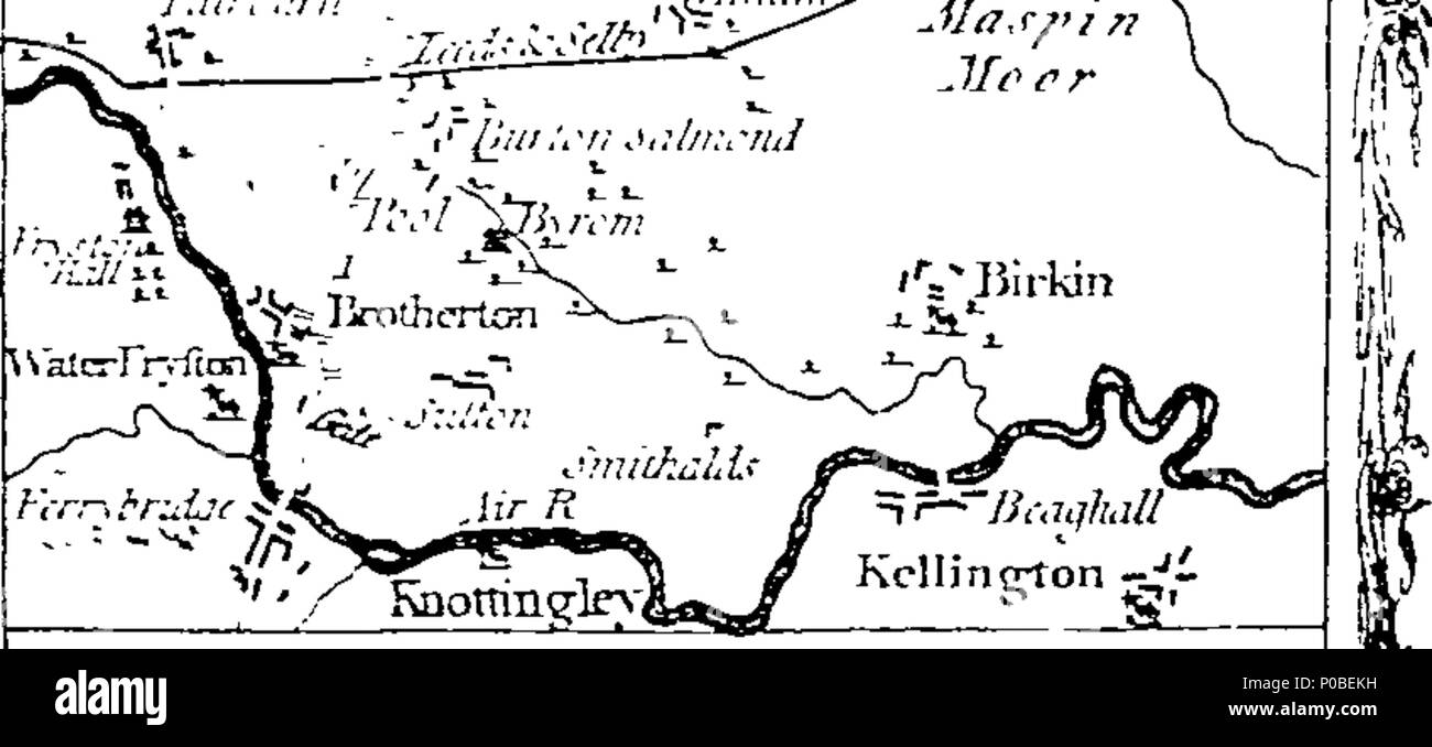 . Inglese: Fleuron dal libro: un sondaggio effettivo del grande post-strade tra Londra ed Edimburgo, da Mostyn John Armstrong, geo. 302 Un sondaggio effettivo del grande post-strade tra Londra ed Edimburgo, da Mostyn John Armstrong, Geo Fleuron T129636-17 Foto Stock