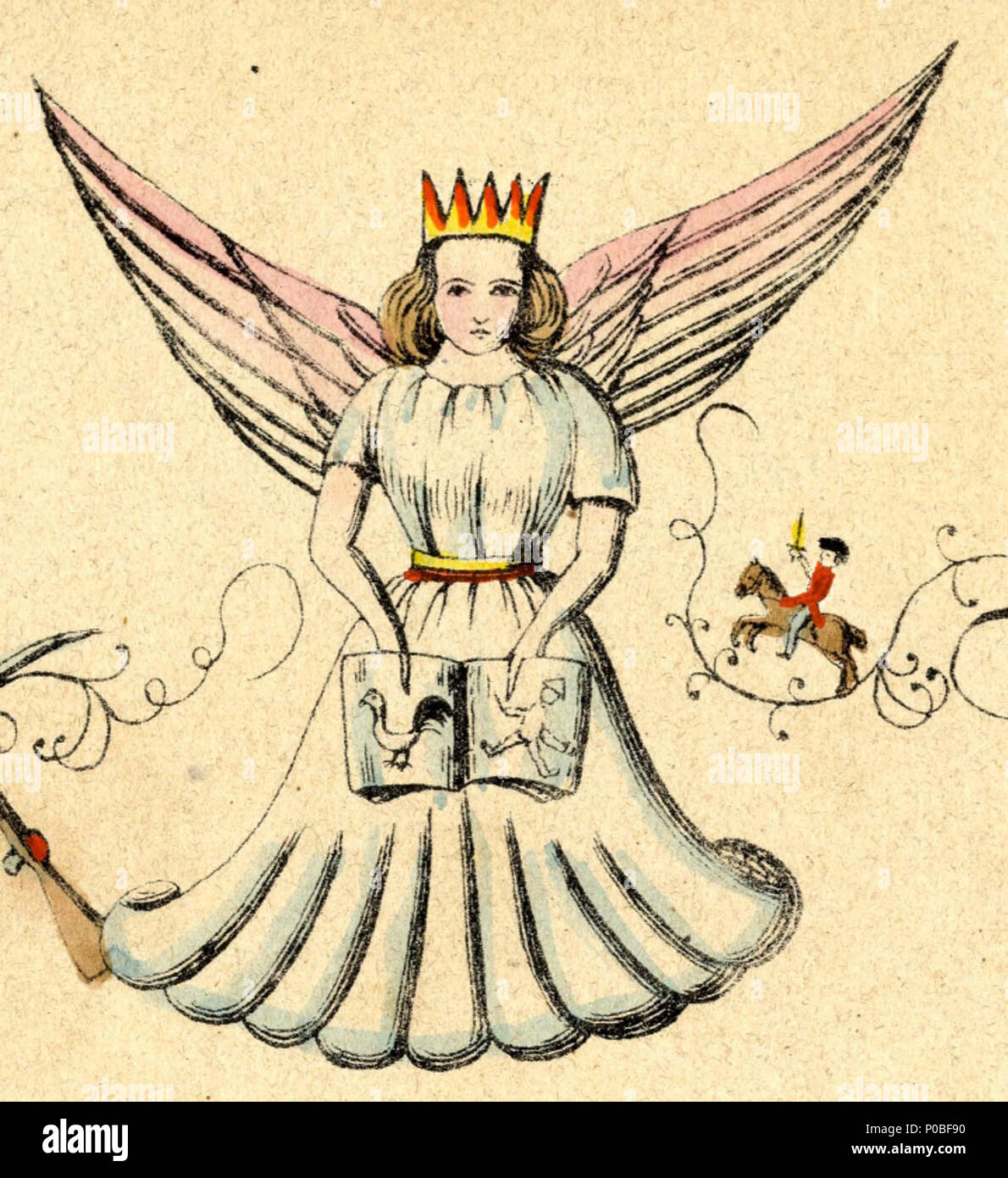 . Deutsch: Christkind. Ausschnitt aus Heinrich Hoffmanns Lustige Geschichten und drollige Bilder für Kinder von 3 bis 6 Jahren . 1845. Heinrich Hoffmann (1809-1894) nomi alternativi Polycarpus Gastfenger; Heulalius von Heulenburg; Pietro Struwwel; Reimerich Kinderlieb Descrizione autore tedesco autore di Struwwelpeter Data di nascita e morte 13 Giugno 1809 20 Settembre 1894 Luogo di nascita e morte Francoforte Monaco di Baviera sede di lavoro Germania competente controllo : Q215724 VIAF:?ISNI 76317116:?0000 0000 8155 9420 LCCN:?n79150242 NLA:?MusicBrainz 35402368:?7e65f2d5-a3AD-41B1-8643-81659d4774fb Wo Foto Stock