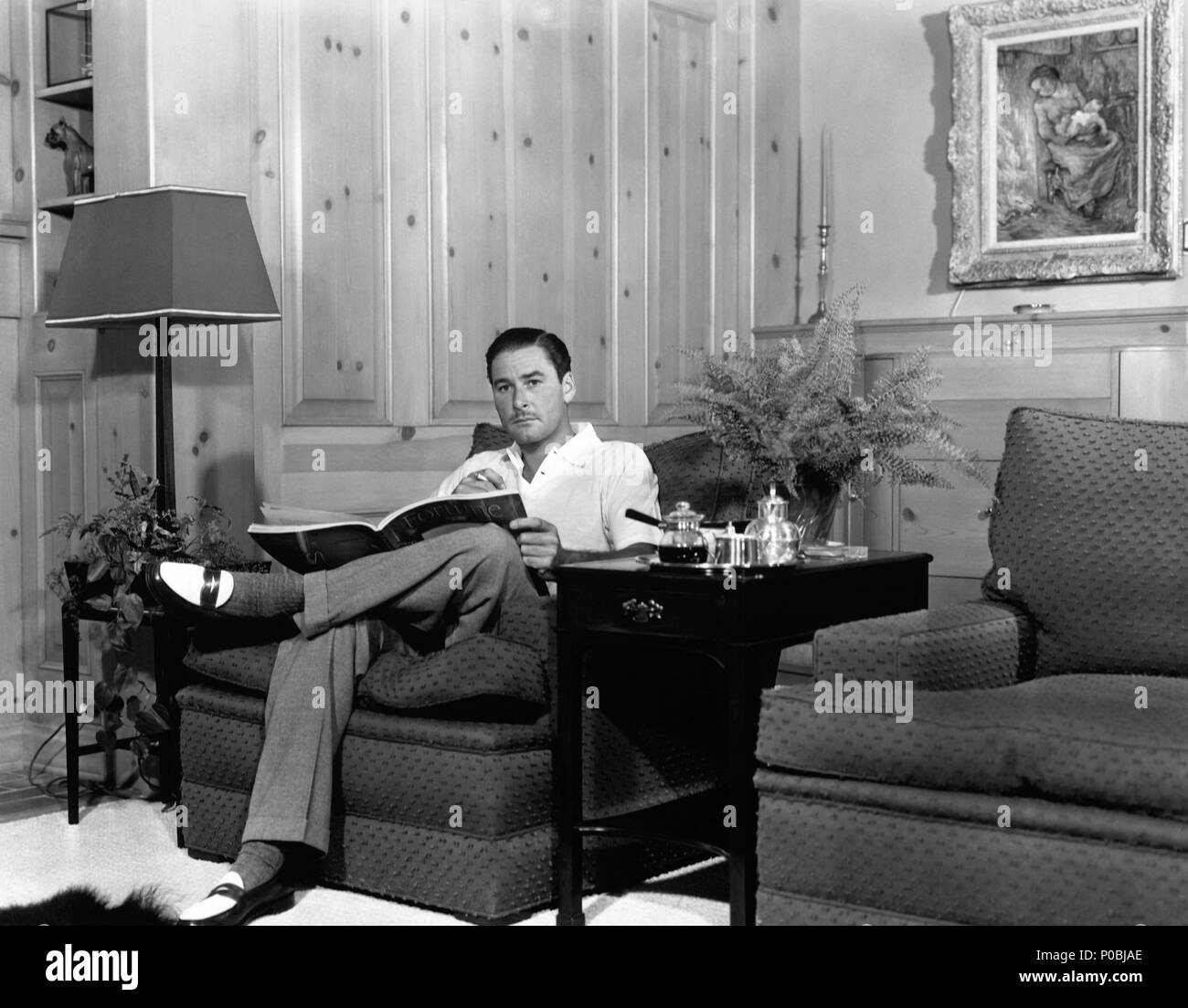 Stelle: Errol Flynn. Foto Stock