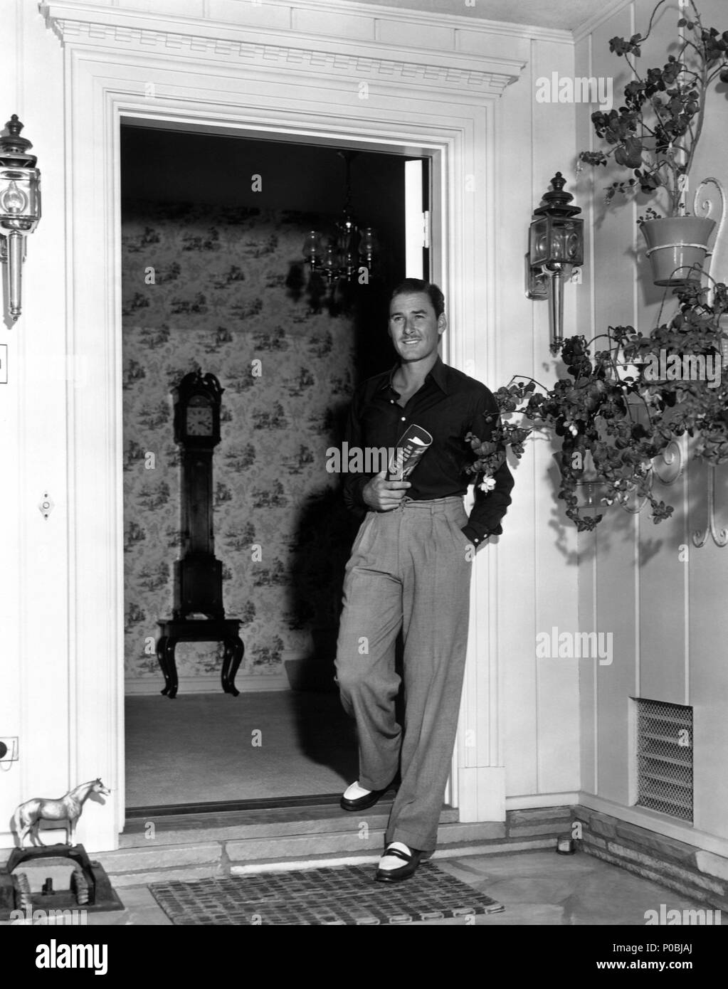 Stelle: Errol Flynn. Foto Stock