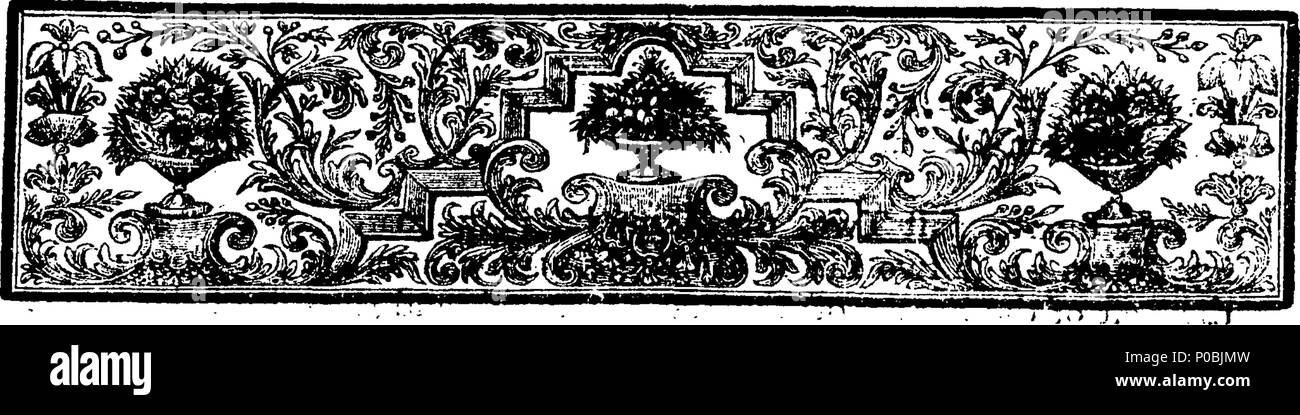 . Inglese: Fleuron dal libro: un account authentick del tardo azione tra l'esercito di alta alleati, comandato da Sua Altezza Reale William duca di Cumberland e la Veldt-Marshal Konigsegg; e quella della Francia, comandata dalla maggior parte re Cristiano di persona e il Maresciallo Conte de Saxe, nel quartiere di Tournay, il 1 maggio, O. S. 1745. Traduzione dall'olandese originale, stampati da autorità a Leida. 310 Un authentick in considerazione il ritardo azione tra l'esercito di alta alleati Fleuron T013183-2 Foto Stock