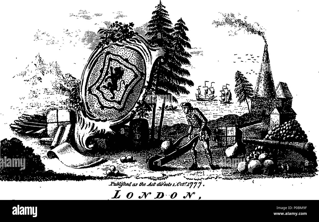 . Inglese: Fleuron dal libro: scotch atlas; o la descrizione del regno di Scozia: diviso in contee con le suddivisioni di sherifdoms; annunziando i rispettivi confini e misura, suolo, produrre, miniere, minerali, metalli, il loro commercio e produce; anche le loro città e città del capo, i porti marittimi, montagne, fiumi, foreste, laghi &c. con il principale grande e strade di Bve, passa, le fortificazioni e altre indicazioni. Tutto preso da rilievi topografici, regolata da osservazioni astronomiche, da Mostyn John Armstrong, geografo. Splendidamente incisi su 30 piastre di rame da H: Ashby. Foto Stock