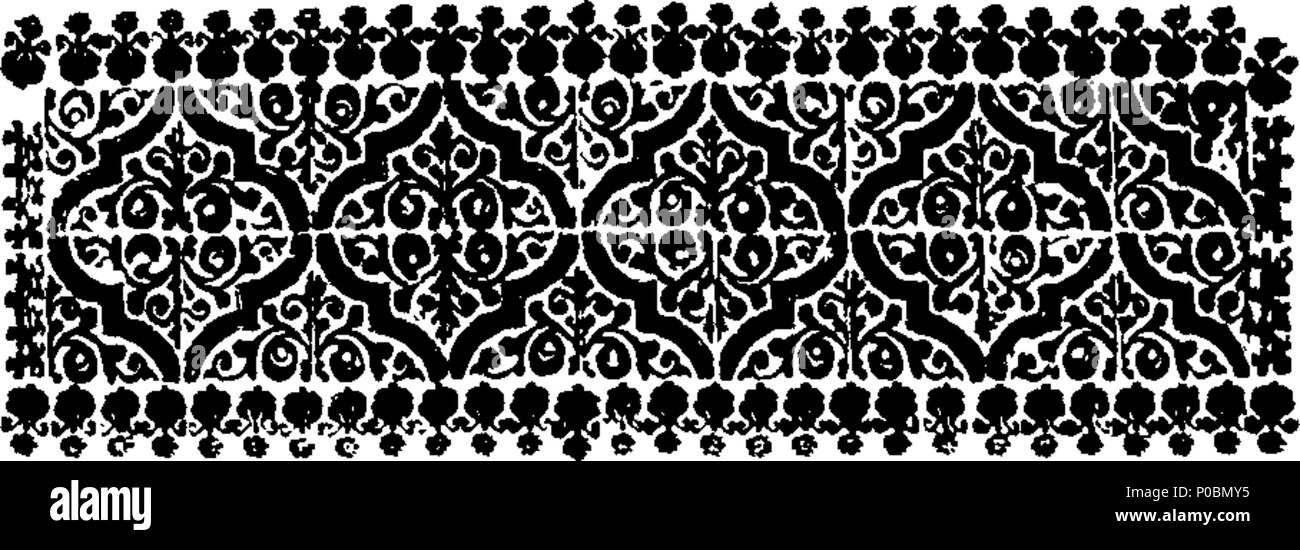 . Inglese: Fleuron dal libro: un epitaffio sulla sua grazia Giovanni, Duca di Marlborough. Chi se ne andò da questa vita luglio xix 1714, e giace ora interr'd nella città di Anversa. Scritto da un monaco dell'Ordine di San Domenico. E tradotto in inglese da un membro della Marlborough-Club. 316 un epitaffio sulla sua grazia Giovanni, Duca di Marlborough Fleuron T120685-2 Foto Stock