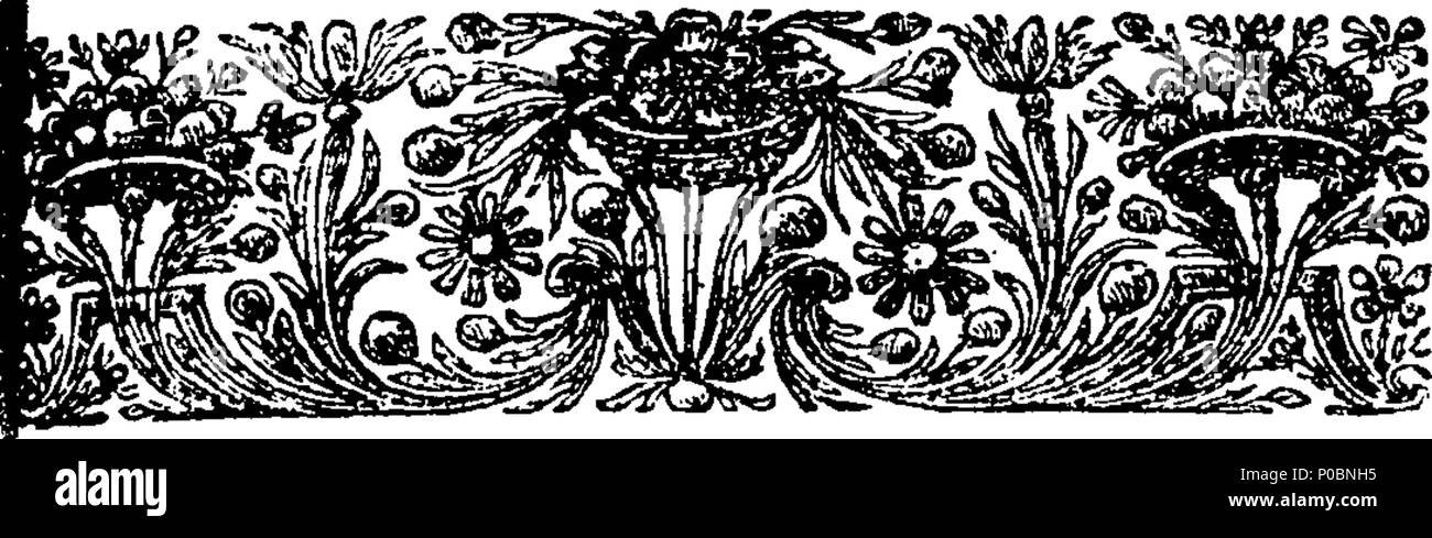 . Inglese: Fleuron dal libro: selezionare una raccolta di sermoni catholick, predicare'd prima che le Loro Maestà il Re James II. Maria Queen-Consort, Catherine Queen-Dowager, &c. ... Dal Reverendissimi Padri Ayray, Betham, Bix, Codrington, Ellis, Giffard, Godden, Levison, Scarisbrike. 187 una raccolta selezionata di catholick sermoni, predicare'd prima che le loro maestà il re Giacomo II Fleuron T144507-16 Foto Stock