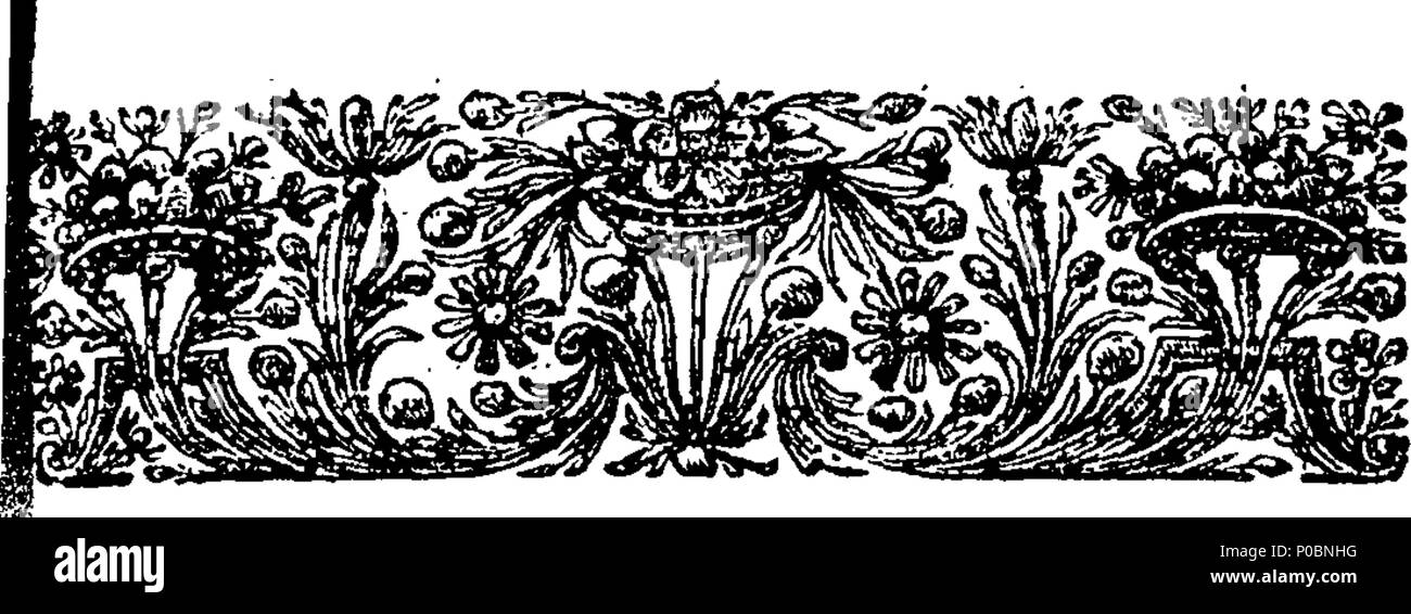 . Inglese: Fleuron dal libro: selezionare una raccolta di sermoni catholick, predicare'd prima che le Loro Maestà il Re James II. Maria Queen-Consort, Catherine Queen-Dowager, &c. ... Dal Reverendissimi Padri Ayray, Betham, Bix, Codrington, Ellis, Giffard, Godden, Levison, Scarisbrike. 187 una raccolta selezionata di catholick sermoni, predicare'd prima che le loro maestà il re Giacomo II Fleuron T144507-18 Foto Stock