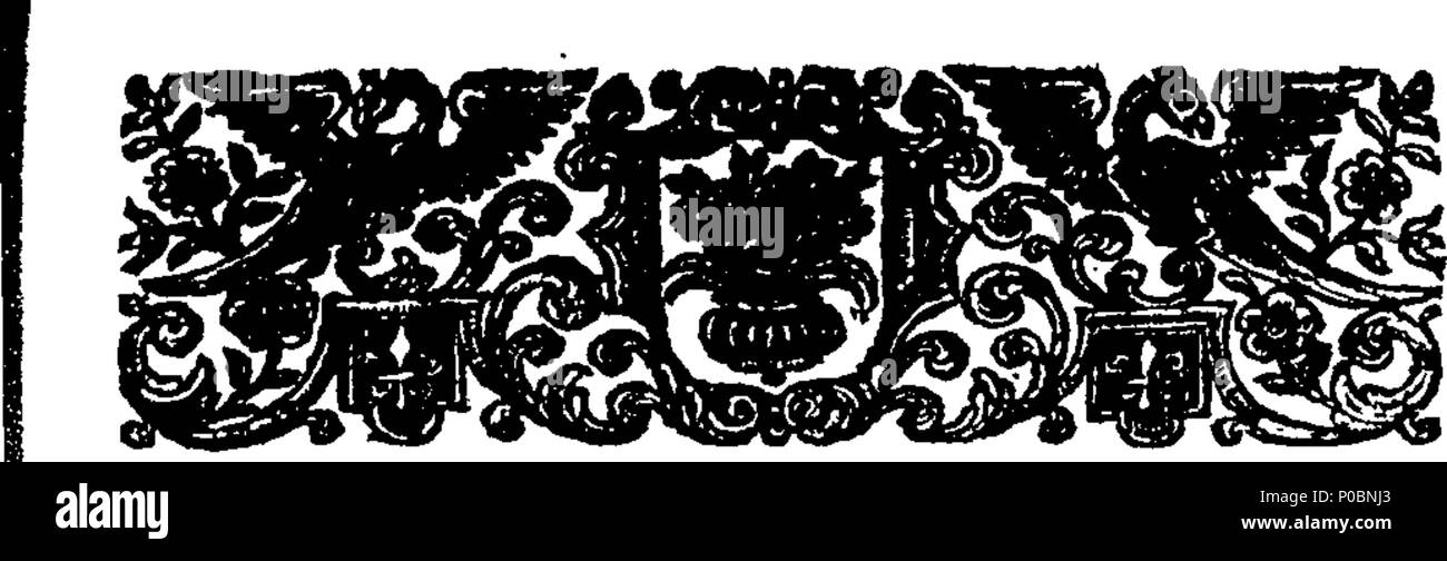 . Inglese: Fleuron dal libro: selezionare una raccolta di sermoni catholick, predicare'd prima che le Loro Maestà il Re James II. Maria Queen-Consort, Catherine Queen-Dowager, &c. ... Dal Reverendissimi Padri Ayray, Betham, Bix, Codrington, Ellis, Giffard, Godden, Levison, Scarisbrike. 187 una raccolta selezionata di catholick sermoni, predicare'd prima che le loro maestà il re Giacomo II Fleuron T144507-23 Foto Stock
