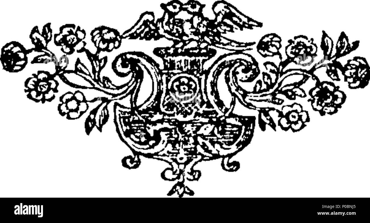 . Inglese: Fleuron dal libro: selezionare una raccolta di sermoni catholick, predicare'd prima che le Loro Maestà il Re James II. Maria Queen-Consort, Catherine Queen-Dowager, &c. ... Dal Reverendissimi Padri Ayray, Betham, Bix, Codrington, Ellis, Giffard, Godden, Levison, Scarisbrike. 187 una raccolta selezionata di catholick sermoni, predicare'd prima che le loro maestà il re Giacomo II Fleuron T144507-3 Foto Stock