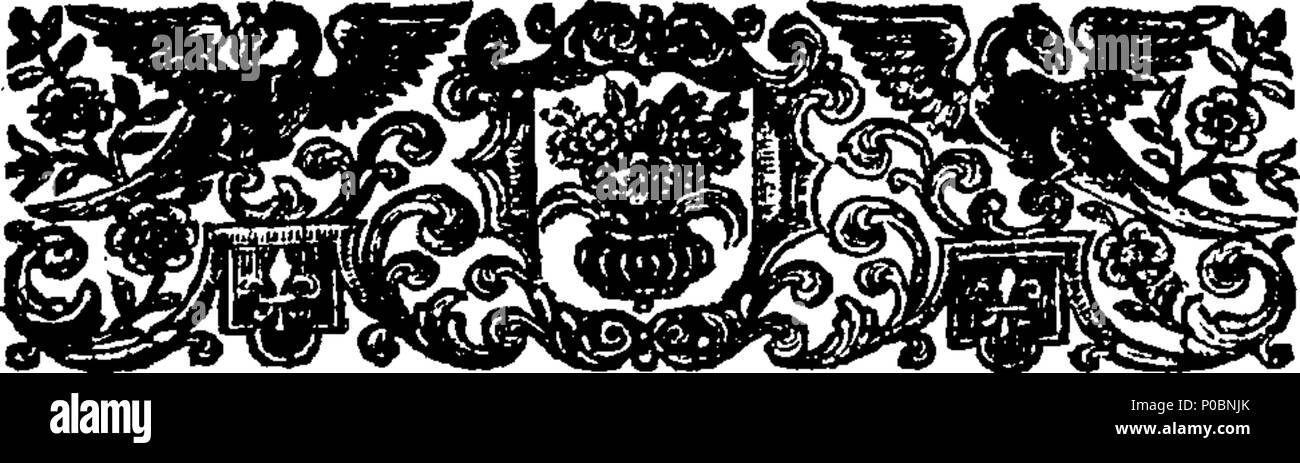 . Inglese: Fleuron dal libro: selezionare una raccolta di sermoni catholick, predicare'd prima che le Loro Maestà il Re James II. Maria Queen-Consort, Catherine Queen-Dowager, &c. ... Dal Reverendissimi Padri Ayray, Betham, Bix, Codrington, Ellis, Giffard, Godden, Levison, Scarisbrike. 187 una raccolta selezionata di catholick sermoni, predicare'd prima che le loro maestà il re Giacomo II Fleuron T144507-36 Foto Stock