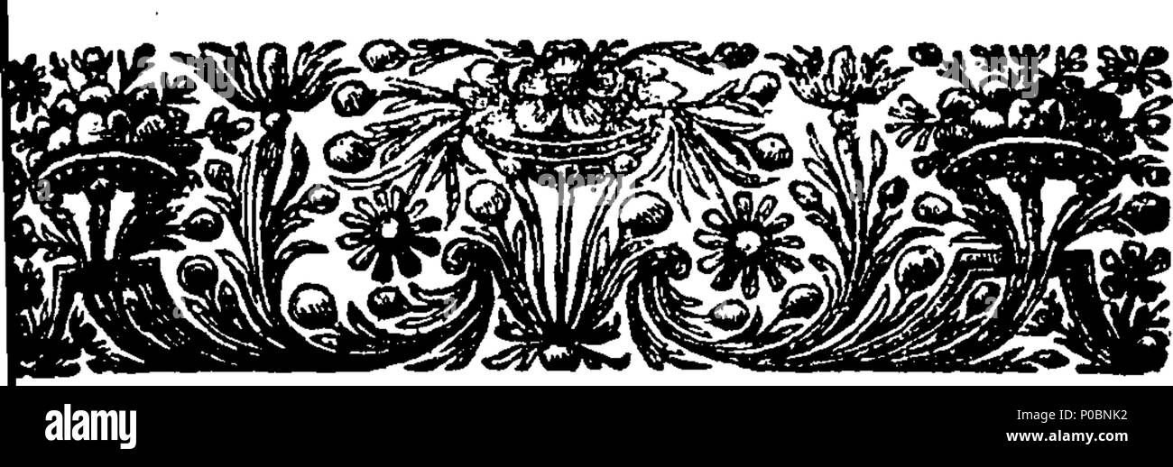 . Inglese: Fleuron dal libro: selezionare una raccolta di sermoni catholick, predicare'd prima che le Loro Maestà il Re James II. Maria Queen-Consort, Catherine Queen-Dowager, &c. ... Dal Reverendissimi Padri Ayray, Betham, Bix, Codrington, Ellis, Giffard, Godden, Levison, Scarisbrike. 187 una raccolta selezionata di catholick sermoni, predicare'd prima che le loro maestà il re Giacomo II Fleuron T144507-40 Foto Stock